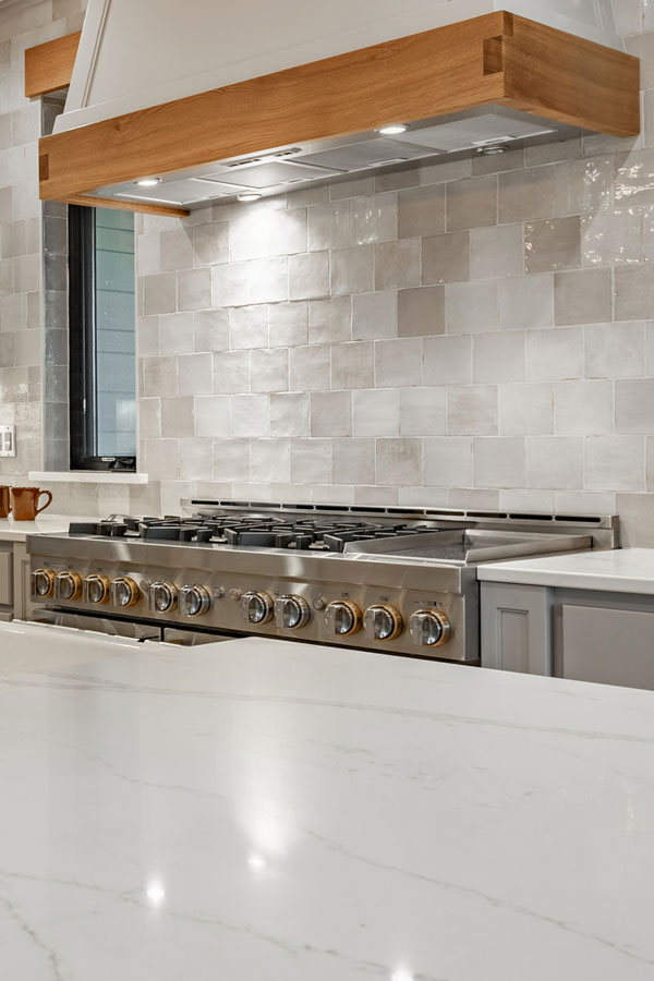 Elegant kitchen wall tile backsplash installation